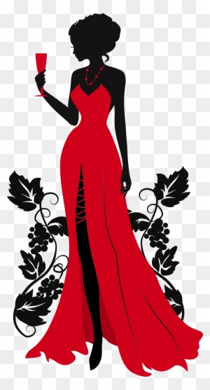 Lady Clipart Bartender - Fashion Silhouette