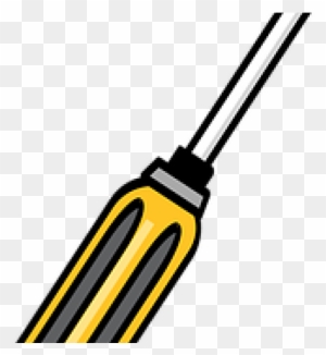 Hand holds a screwdriver sketch drawn Royalty Free Vector