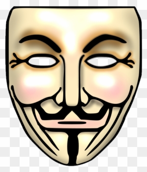 Guy Fawkes Mask Clipart - Anonymous Mask Png - Free Transparent PNG ...