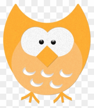 You May Place A Link On Your Blog To Share About The - Orange Owl Clip Art