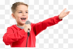 Kids Transparent Boy - Kid Singing Png