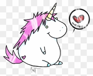 Unicorn Png File - Drawings Of Fat Unicorns