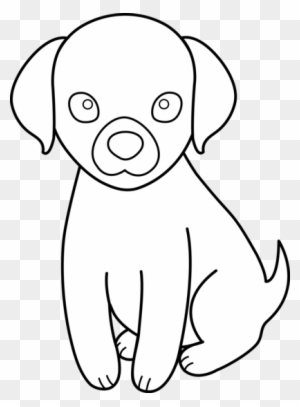 Continuous line drawing style of dog head Vector Image