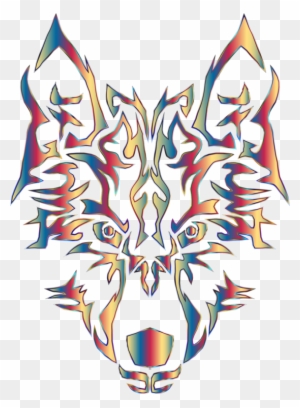 Tribal Wolf Clipart 5 By Eric - Wolf Tribal - Free Transparent PNG ...