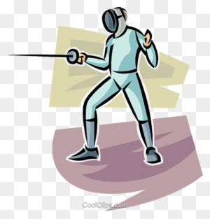 Fencing Sword Royalty Free Vector Clip Art Illustration - Fencing Sword ...