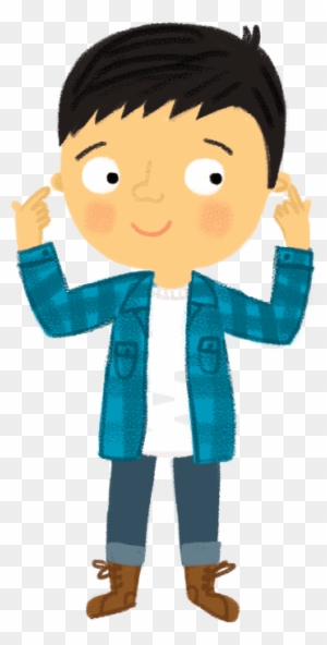 Pointing Boy - Pointing Boy Clipart - Free Transparent PNG Clipart