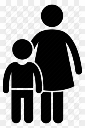 Old Clipart Mother And Son - Hiv Pregnancy Icon