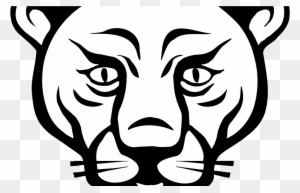 Animal Faces Lion Black White Line Art Coloring Sheet - Animals Faces To Draw