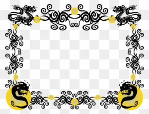 Celtic Dragon Border - Free Transparent PNG Clipart Images Download