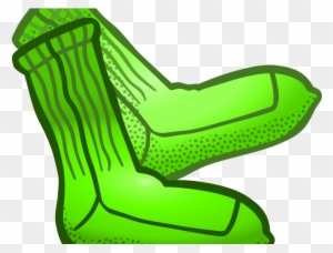 Crazy Clipart Socks - Green Socks Clipart