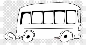 city bus clipart black and white pig