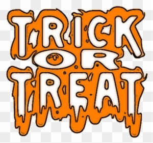 trick or treat word clipart