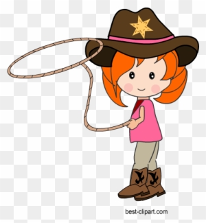 Cowgirl Clip Art Clip Art Girls Clipart Pinterest Cowboys - Cowgirl And ...