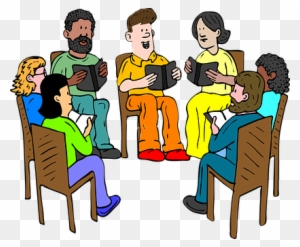 Lehrer, Treffen, Bücher, Lesung, Gruppe - Group Of People Talking Clipart