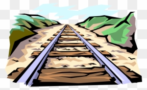 detonators on railway tracks clipart