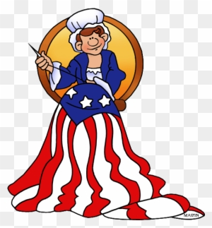 Famous People From Pennsylvania - Betsy Ross Cartoon Clipart