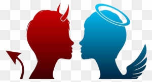 Angel Demon Devil Clip Art - Devil And Angel Png