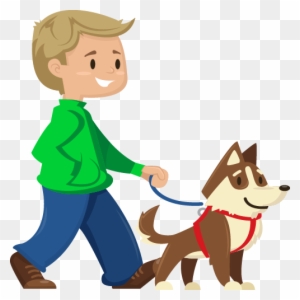 Dog Walking Cartoon Transparant - Free Transparent PNG Clipart Images