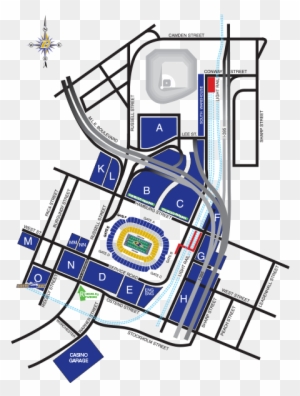 Ravens Parking Lot Map Baltimore Ravens Stadium Map M T Bank Diagrams - M&T Bank Stadium Parking -  Free Transparent Png Clipart Images Download