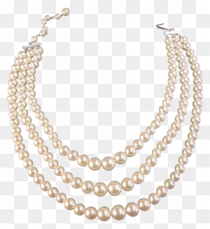 multi strand pearl necklace clipart