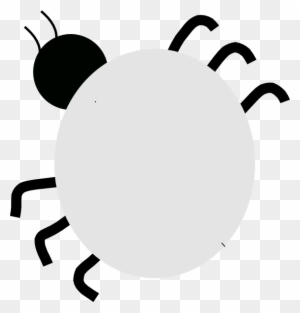 bug clipart black and white simple