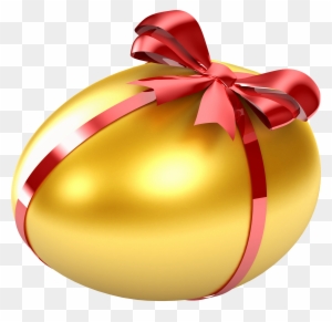 Golden - Gold Easter Egg Png