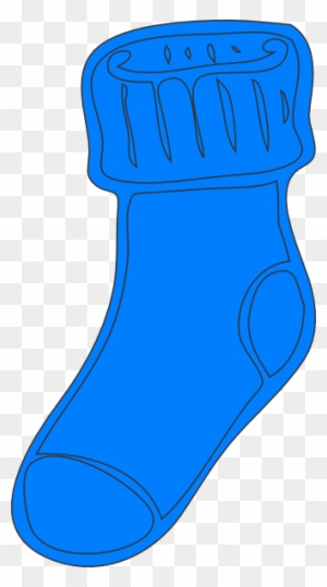 Blue Sock Clip Art - Sock Clipart