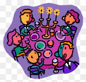 dinner party people clip art