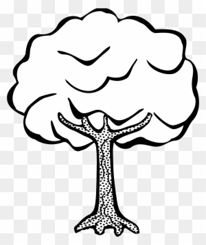 fall tree clipart black and white