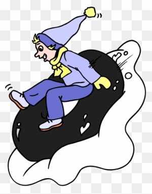 bond lake sledding clipart