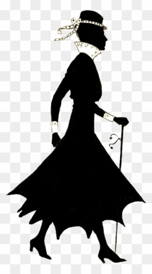 vintage girl silhouette