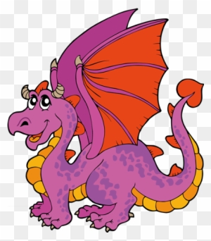 Funny Dragons With Flames Cartoon Clip Art Images - Pink Cartoon ...