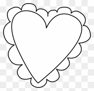 black and white hearts clip art