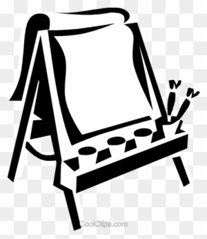 easel clipart black and white