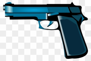 Pistol Clipart Glock - Cartoon Gun No Background - Free Transparent PNG ...