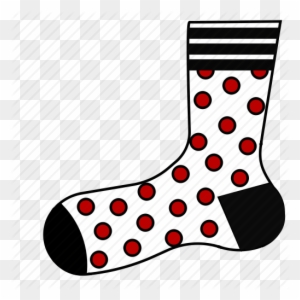 polka dot socks clip art