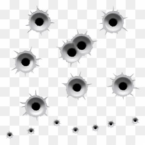 Bullet Hole Svg - Bullet - Full Size PNG Clipart Images Download