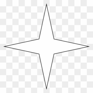 Four Point Star Vector Library Download Rr Collections - White 4 Point ...