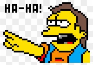 Bart Simpson - Bart Simpson En Pixel Transparent PNG - 350x430