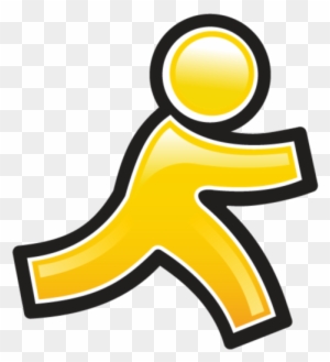 Aol Im Icon - Aim Instant Messenger Logo - Free Transparent PNG Clipart ...