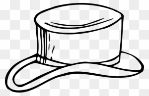 Hat Clipart Outline - Hat Drawing Black Png