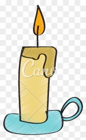 invisible zone of candle flame clipart