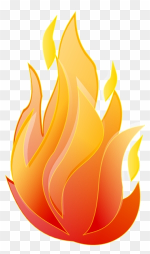 Fire Flame Hot Burn Vector Icon Warm Danger And Cooking - Hot Fire Clip ...