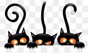 Black Cat Halloween Clip Art, Transparent PNG Clipart Images Free ...