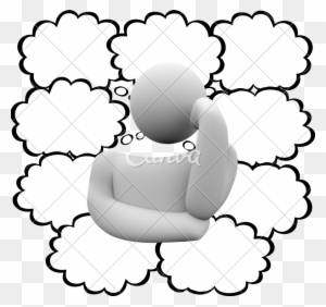 Person In Deep Thought Clipart For Kids - Thinking Animation Powerpoint ...