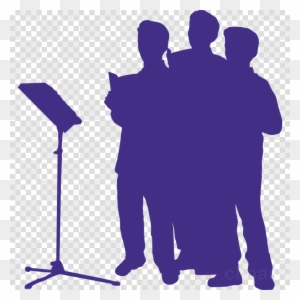church choir silhouette