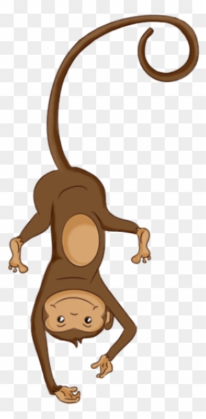 monkey hanging by tail clip art