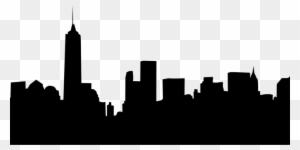 Cityscape Svg - New York Skyline Outline - Free Transparent PNG Clipart ...