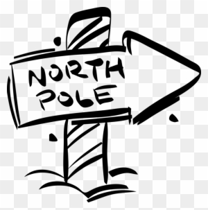 blank north pole sign clipart