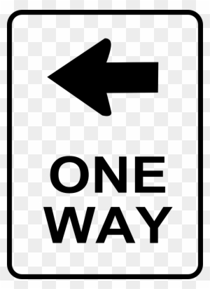 How To Set Use Sign One Way Svg Vector - One Way Street Sign